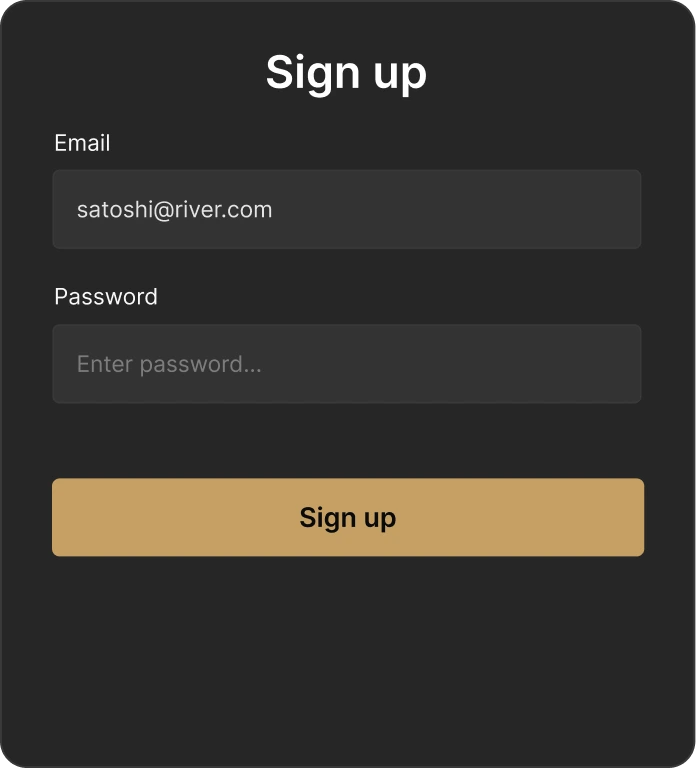 Step 1: Creating a RiverX account